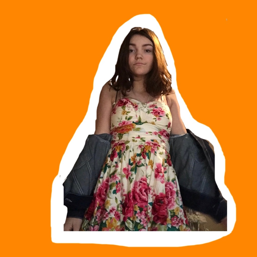 b darlin floral short dress!! 👗